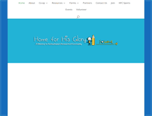 Tablet Screenshot of homeforhisglory.com